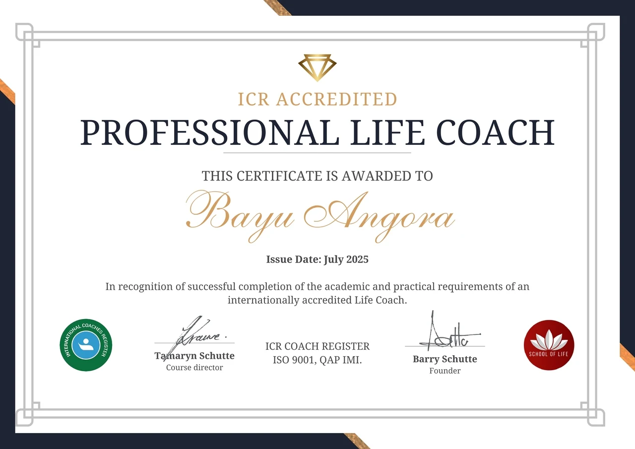 ICR | Professional Life Coach | Bayu Angora