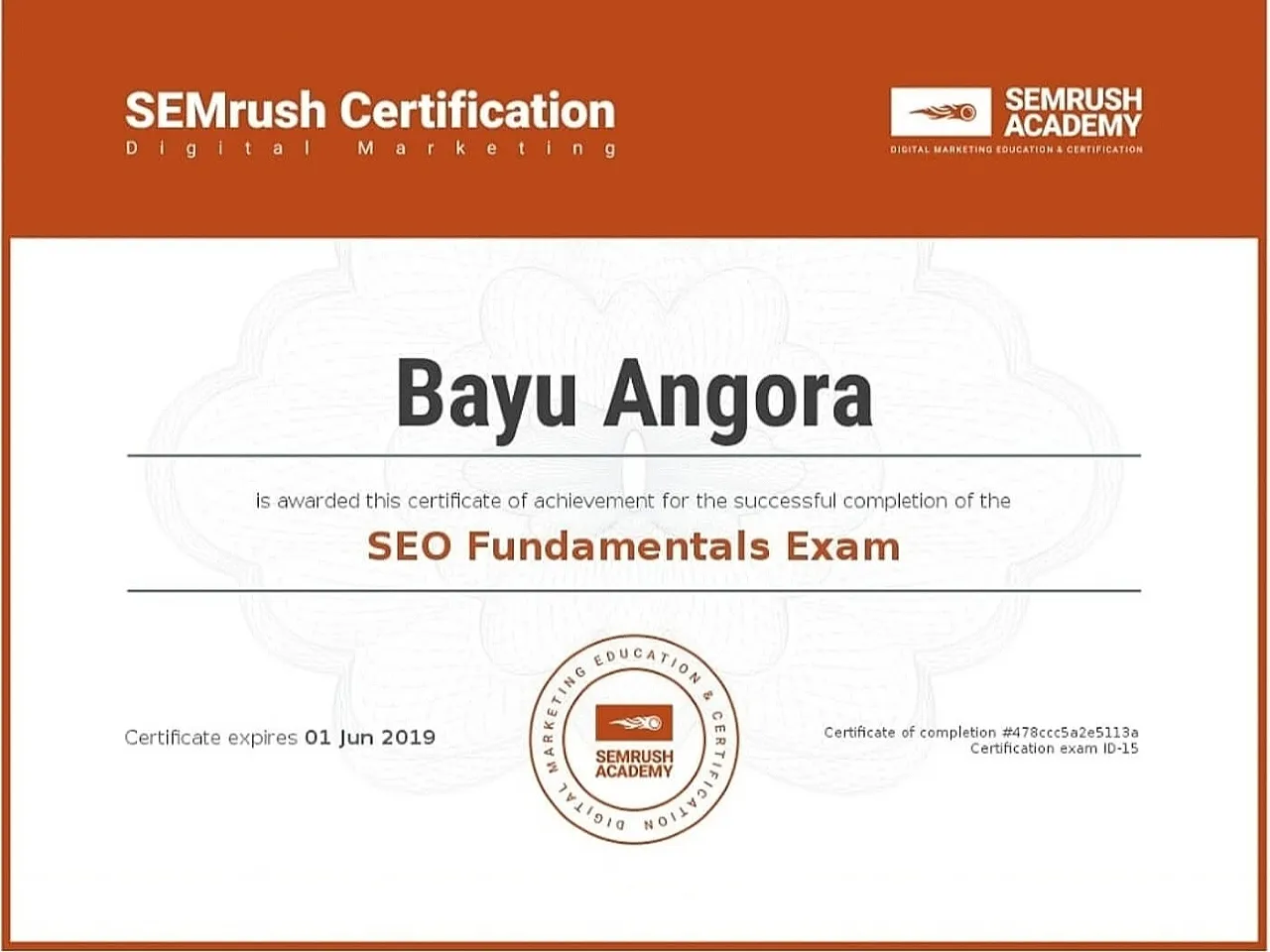 SEMrush | SEO Fundamentals | Bayu Angora